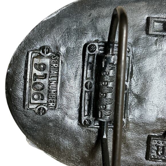 Desert Storm Belt Buckle USA Enamel Patriotic Jet Fighter - Picture 4 of 5